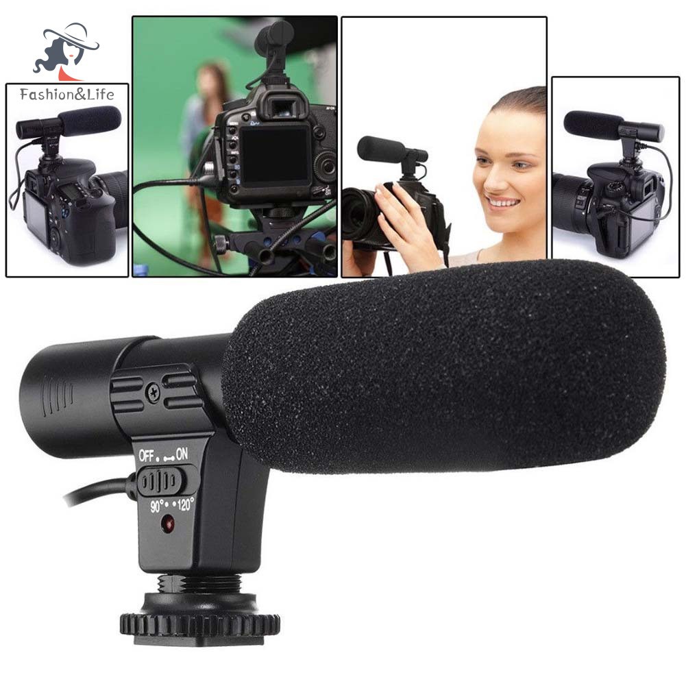 Mic Tcxl. 3.5mm Cho Máy Ảnh Canon Nikon Dslr Camera Dv