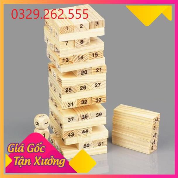 (Sale Khủng)  Đồ chơi rút gỗ Wiss Toy 54 thanh