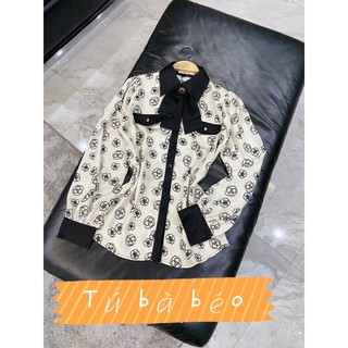 Áo sơ mi lụa hoa cao cấp (ảnh và clip thật)