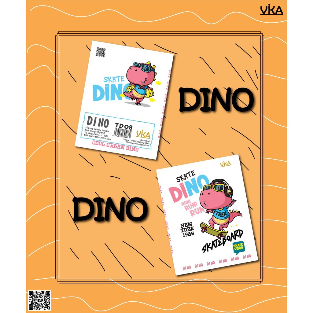 TẬP HỌC SINH VIKA: DINO 96 TRANG