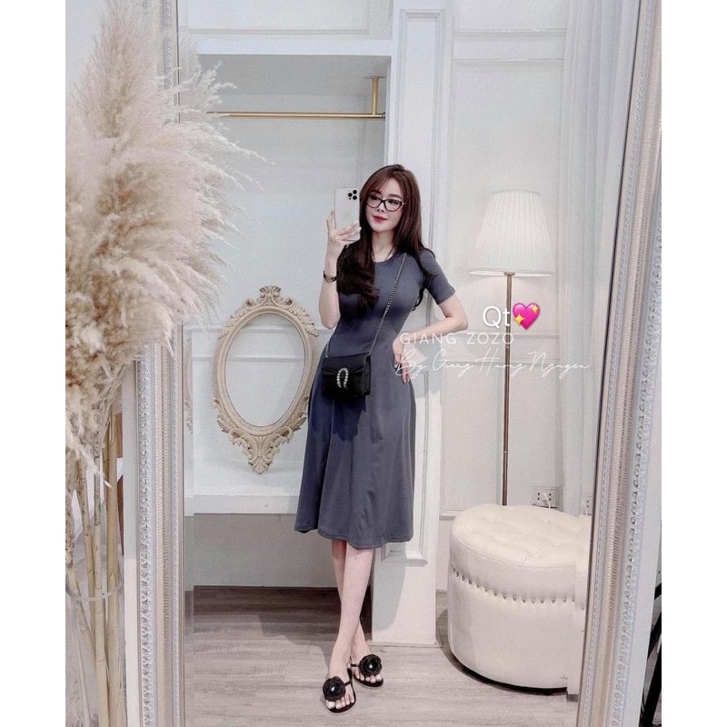 Váy thun xòe cực xinh, Đầm thun cổ tròn ngắn tay VS1700 - NhiNhi Shop | BigBuy360 - bigbuy360.vn