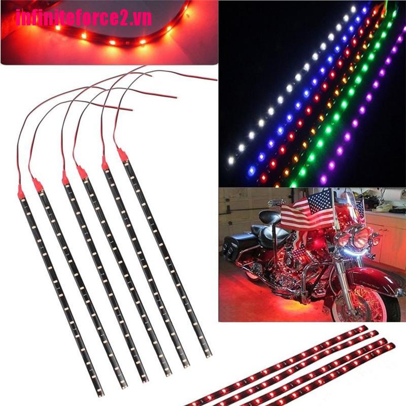 Bộ 6 Dây Đèn Led Dc 12v Chống Thấm Nước Chuyên Dùng Cho Xe Hơi