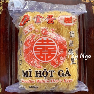 Mì hột gà Châu Cường cao cấp 500g (chữ đen)