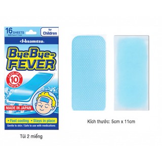 Dán hạ sốt bye bye fever cho trẻ em xuất xứ nhật bản