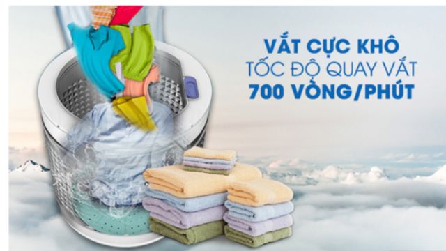 Máy giặt lồng đứng AQUA 9kg (AQW-S90CT) +Quà tặng kèm