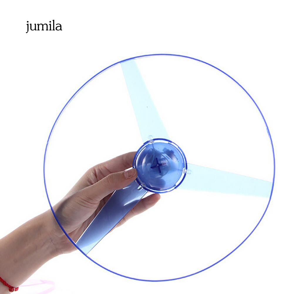 Đĩa bay đồ chơi xoay tay có gắn đèn LED vui nhộn cho bé