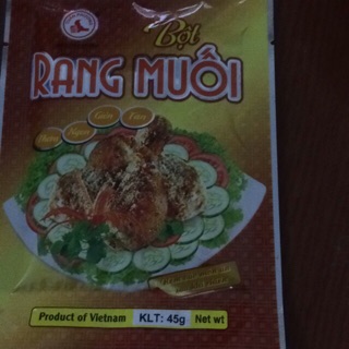Bột làm gà rang muối, tôm, vịt, cua rang muối