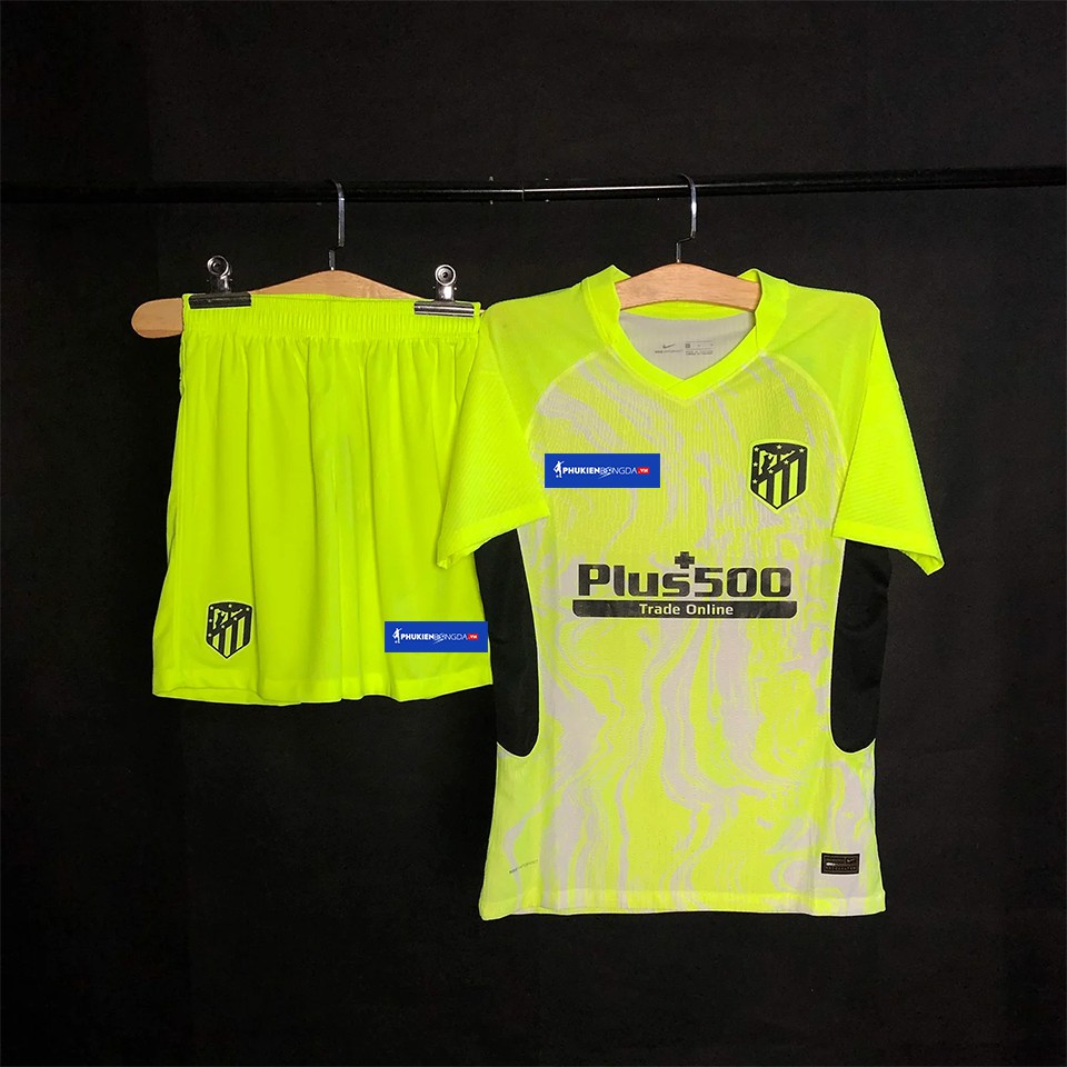 Áo Atletico Madrid xanh dạ quang sân khách 2020-2021, 2020/21 bản PLAYER Issue BODY fit cao cấp Thái Lan