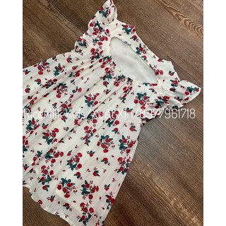 Váy Đầm Hoa Đỏ xuất dư xịn