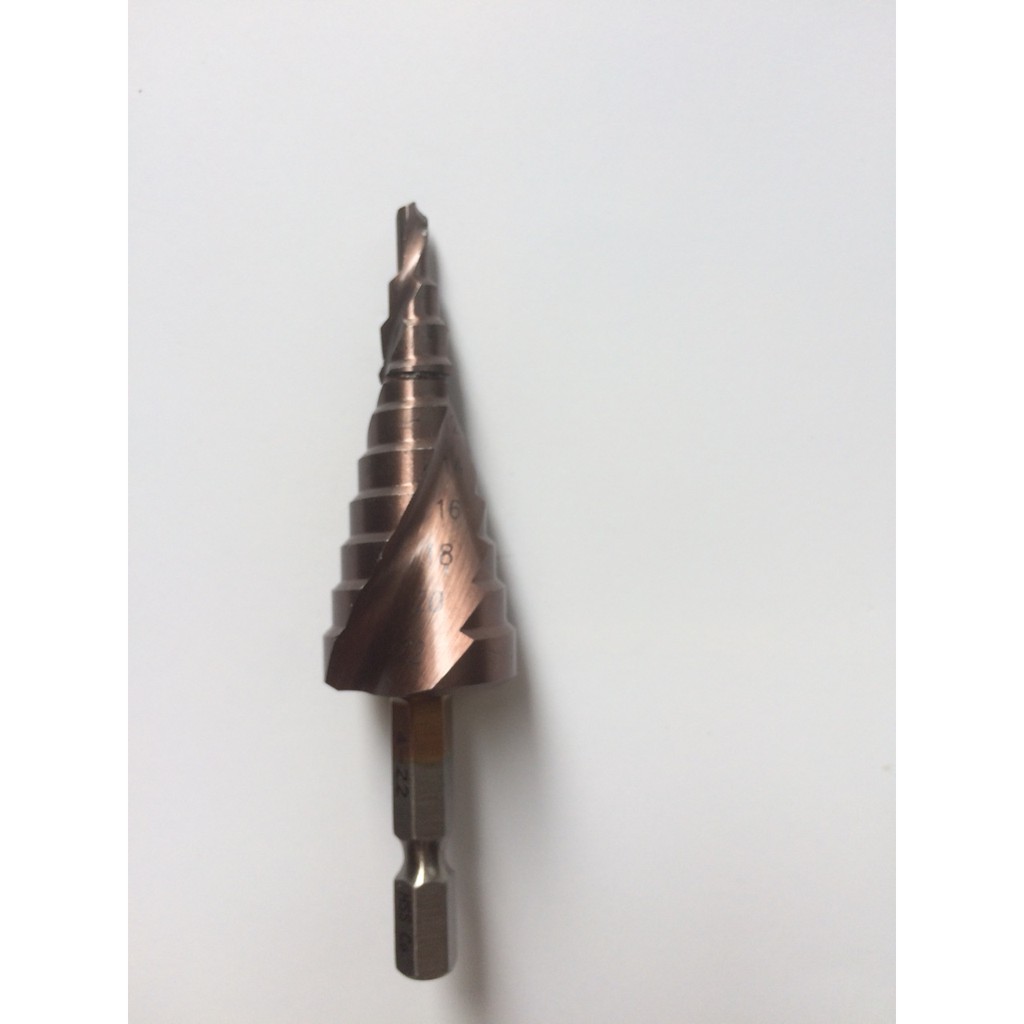 Mũi khoan tháp HSS phủ coban khoan inox 4-22mm - mũi khoan bước , xoắn