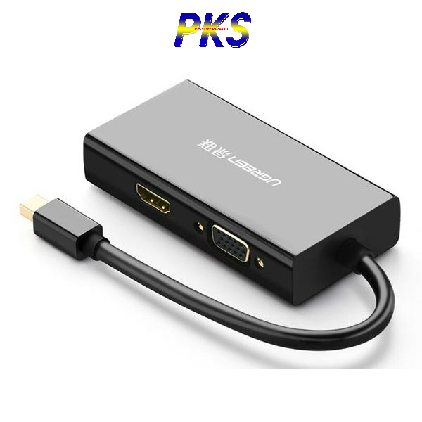 Cáp chuyển 3 trong 1 Mini Displayport to HDMI VGA DVI Ugreen 20418 - Ugreen 20418