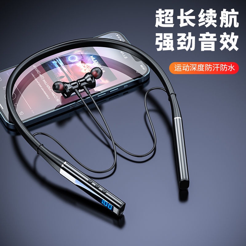 Tai Nghe Đeo Cổ。 Tai Nghe Bluetooth Thể Thao Có Dây Đeo Cổ Cho Huawei OPPO Apple Vivo