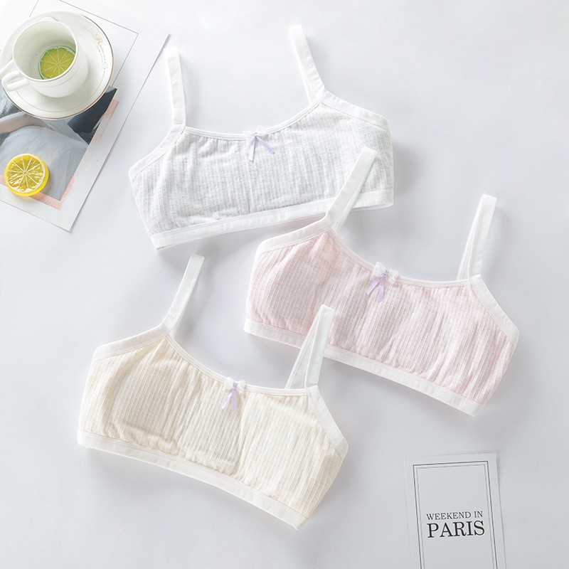 Áo lót nữ sinh cotton gân màu pastel dễ phối đồ AL11