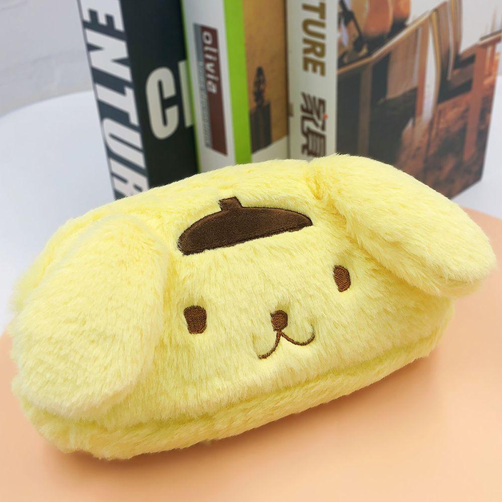 PEWANY 1 Túi Đựng Bút Chì / Mỹ Phẩm Phủ Lông Hình Anime Cinnamoroll Sức Chứa Lớn Đa Năng