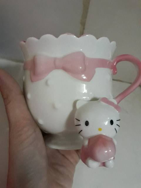 Cốc Uống Nước In Hình Hello Kitty & My Melody Đáng Yêu