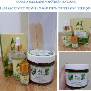[CHÍNH HÃNG] Combo Wax An Lành và mỡ trăn (Tặng 50 tờ giấy và 2 que wax)