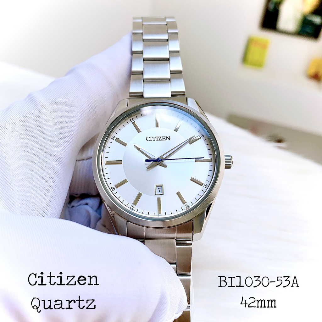 Đồng hồ Nam chính hãng Citizen Automatic NH8350-59E Mặt trắng,Lịch ngày-Máy cơ tự động-Dây kim loại cao cấp-Size 40mm