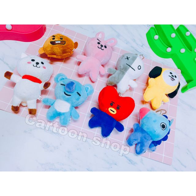 Móc khóa thú bông BTS BT21