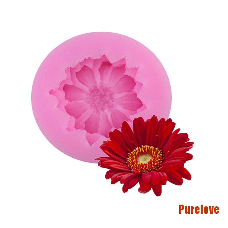 Purelove Pop Diy 3d Cake Decorating Flower Shaped Fondant Sugar Mold Art Silicone