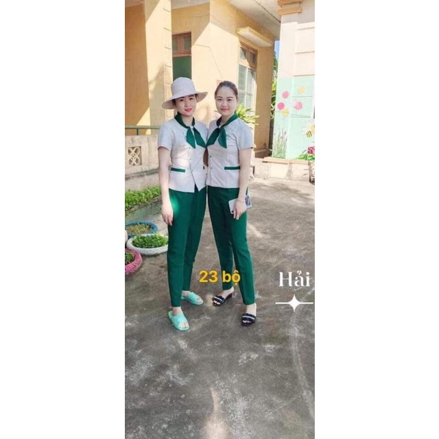Đồng phục mầm non ko nhăn ko xù