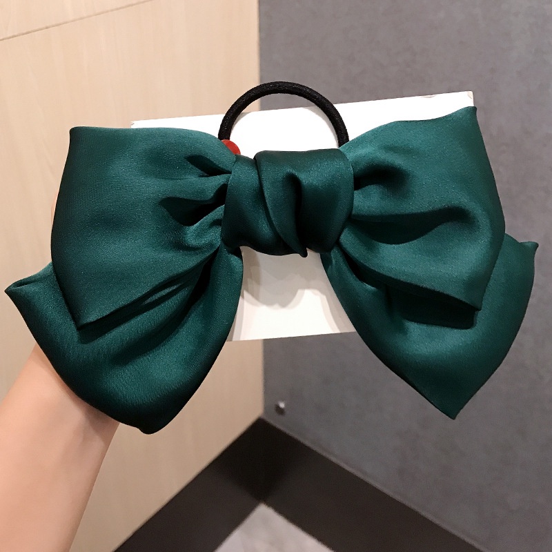 Kẹp Tóc Nơ Màu Đỏ Phong Cách Nhật Bản Dễ Thương Cho Nữ