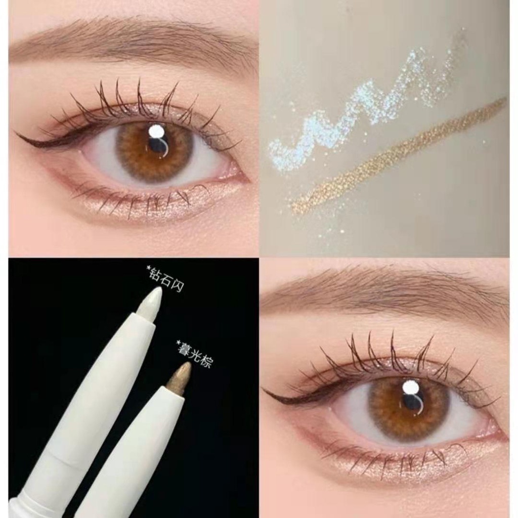 Bút Kẻ Mắt Tơ Tằm Hai Đầu Mịn Ánh Ngọc Trai Trang Điểm Tự Nhiên Cho Nữ | BigBuy360 - bigbuy360.vn