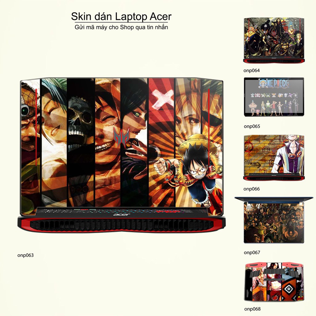 Skin dán Laptop Acer in hình One Piece _nhiều mẫu 4 (inbox mã máy cho Shop)