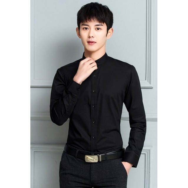 _FREE SHIP 99K_Áo Sơ Mi Cổ Tàu VẢI THÁI BỀN ĐẸP Chống nhăn Chống Xù Áo Sơ mi Cam Kết Giống Hình | BigBuy360 - bigbuy360.vn