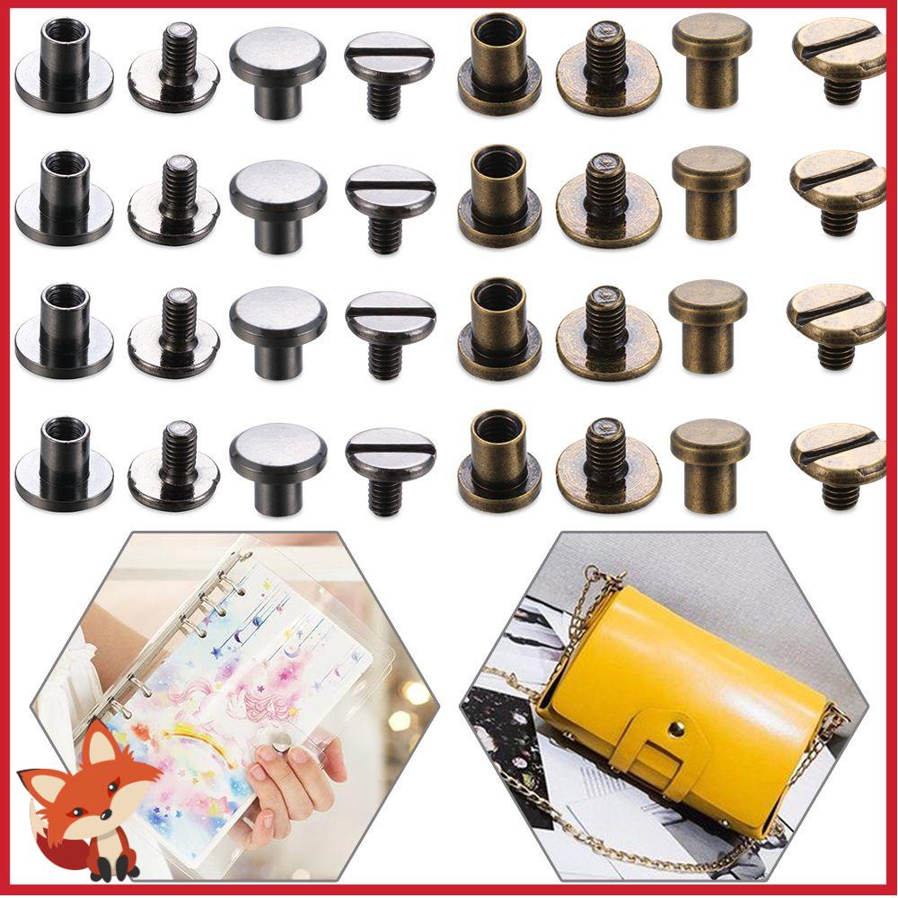 Bộ 10 Đinh Tán Bằng Đồng Thau Nhiều Màu Sắc Chuyên Dụng Trang Trí Mũ/Giày/Túi Xách