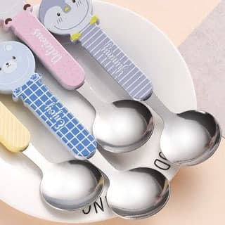 Bộ Thìa Đũa Hoạt Hình Cho Bé Yêu Bằng Inox