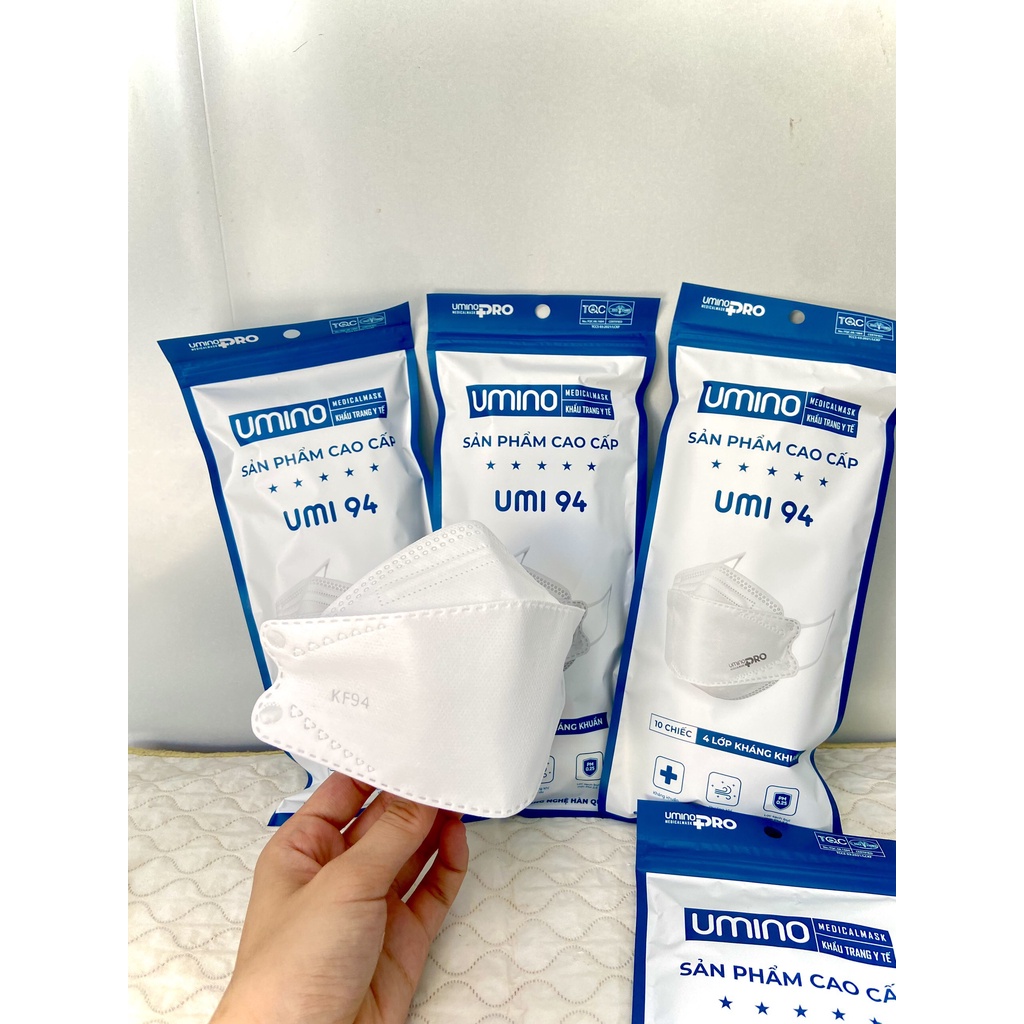 COMBO 10 CHIẾC KHẨU TRANG KF94 HÀN QUỐC UNMINO CAO CẤP