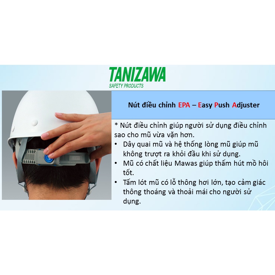 Mũ bảo hộ Nhật Bản Tanizawa ST#0169 EPA -