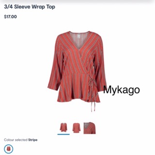 Áo Vạt Chéo Sleeve Wrap Top ANKO
