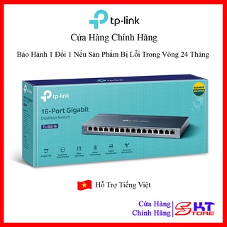 Bộ Chia Mạng Switch Vỏ Thép 16 Cổng RJ45 Tp-Link TL-SG116 Tốc Độ 10/100/1000Mbps - Hàng Chính Hãng