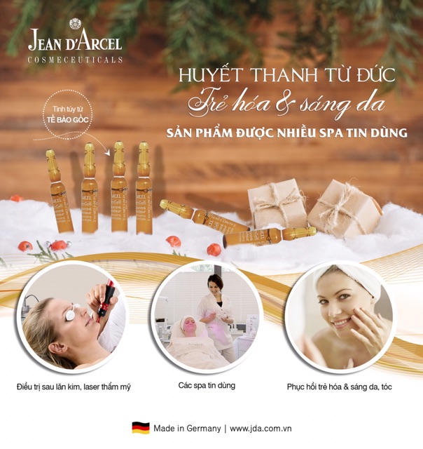 Huyết thanh tế bào gốc Jean D'arcel giúp làm trẻ hóa và sáng da J48 - Renewing Concentrate