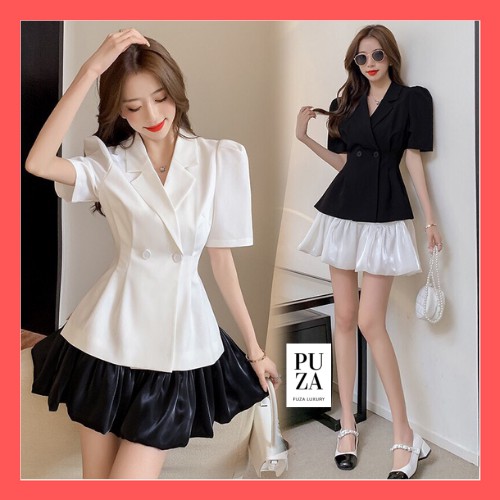 váy thiết kế,set áo vest kèm chân váy xinh đẹp cá tính.puza luxury. | BigBuy360 - bigbuy360.vn