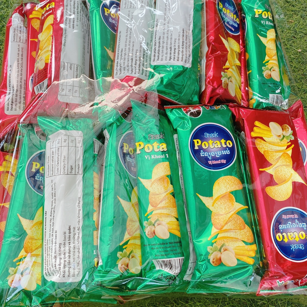 Bịch snack potato khoai tây lát 30 gói