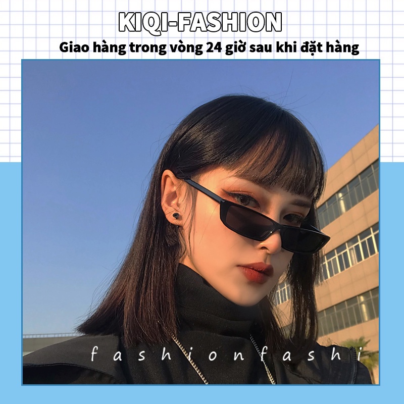 Kính râm gọng chữ nhật phong cách retro Hàn Quốc cho nữ