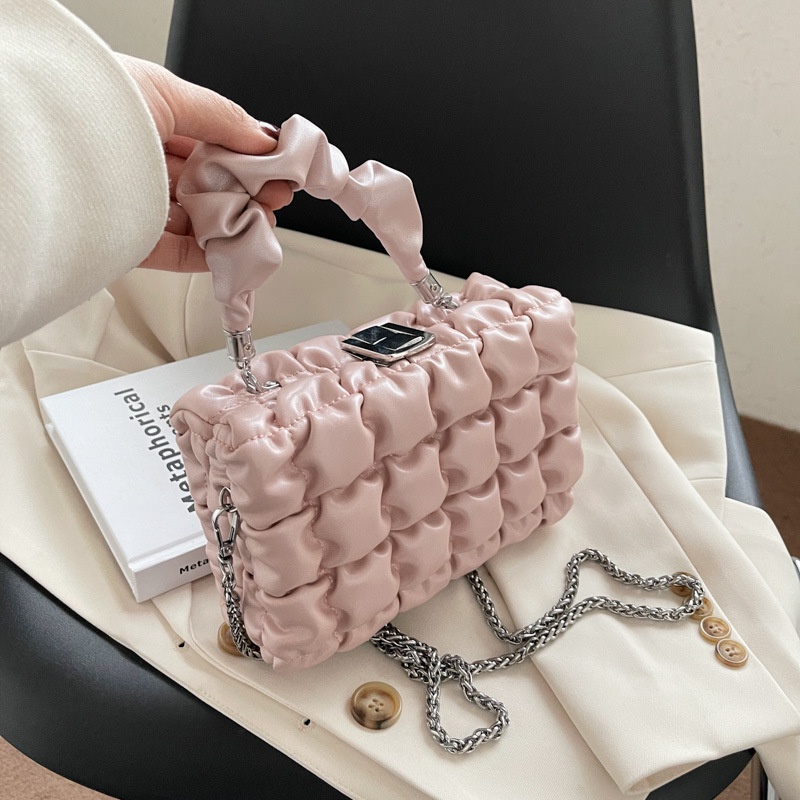 Túi Đeo Chéo Họa Tiết Kẻ Sọc Đơn Giản Thời Trang Dễ Phối Đồ Cho Nữ