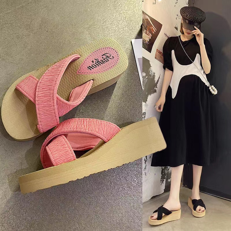 Dép Xỏ Ngón Cao Gót Quai Chéo Màu Kẹo Thời Trang Dành Cho Nữ