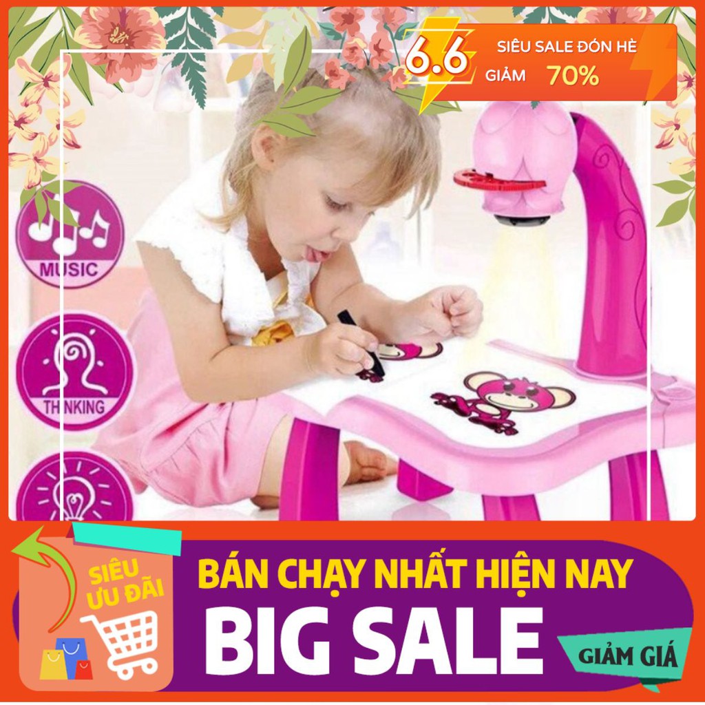 🥰 FREESHIP 🥰 BỘ BÀN VẼ CÓ ĐÈN CHIẾU - MÁY CHIẾU VẼ TRANH THÔNG MINH CÓ NHẠC CHO BÉ