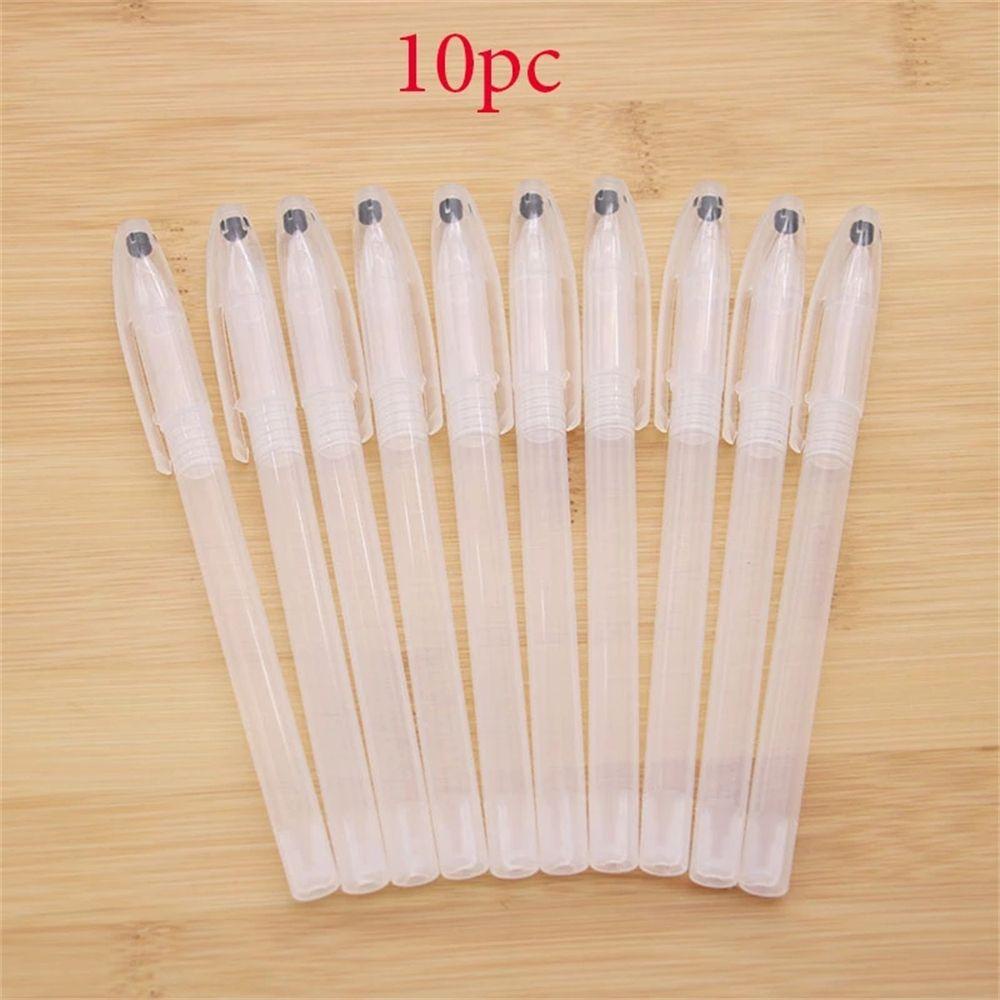 JARRED Set 10 Vỏ Bút Gel Trong Suốt Tiện Dụng Cho Học Sinh / Văn Phòng