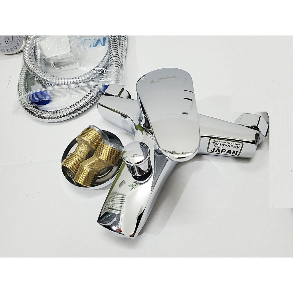 Củ Sen Tắm Vòi sen tắm NÓNG LẠNH INOX BÓNG và tay sen và dây sen đủ bộ CỦ BÈ