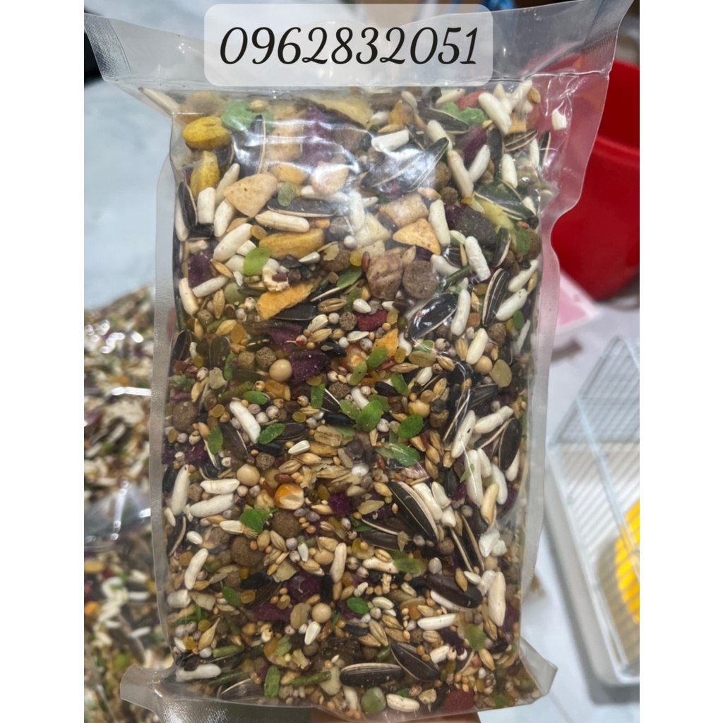 Thức ăn trộn nguyên chất hamster 500g ⚡CHỈ 1 NGÀY⚡-ngũ cốc trộn siêu ngon - PET&amp;JOI