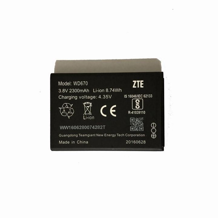 Củ Phát Wifi Không Dây ZTE WD670 4G LTE, Pin Dùng Trong 10h