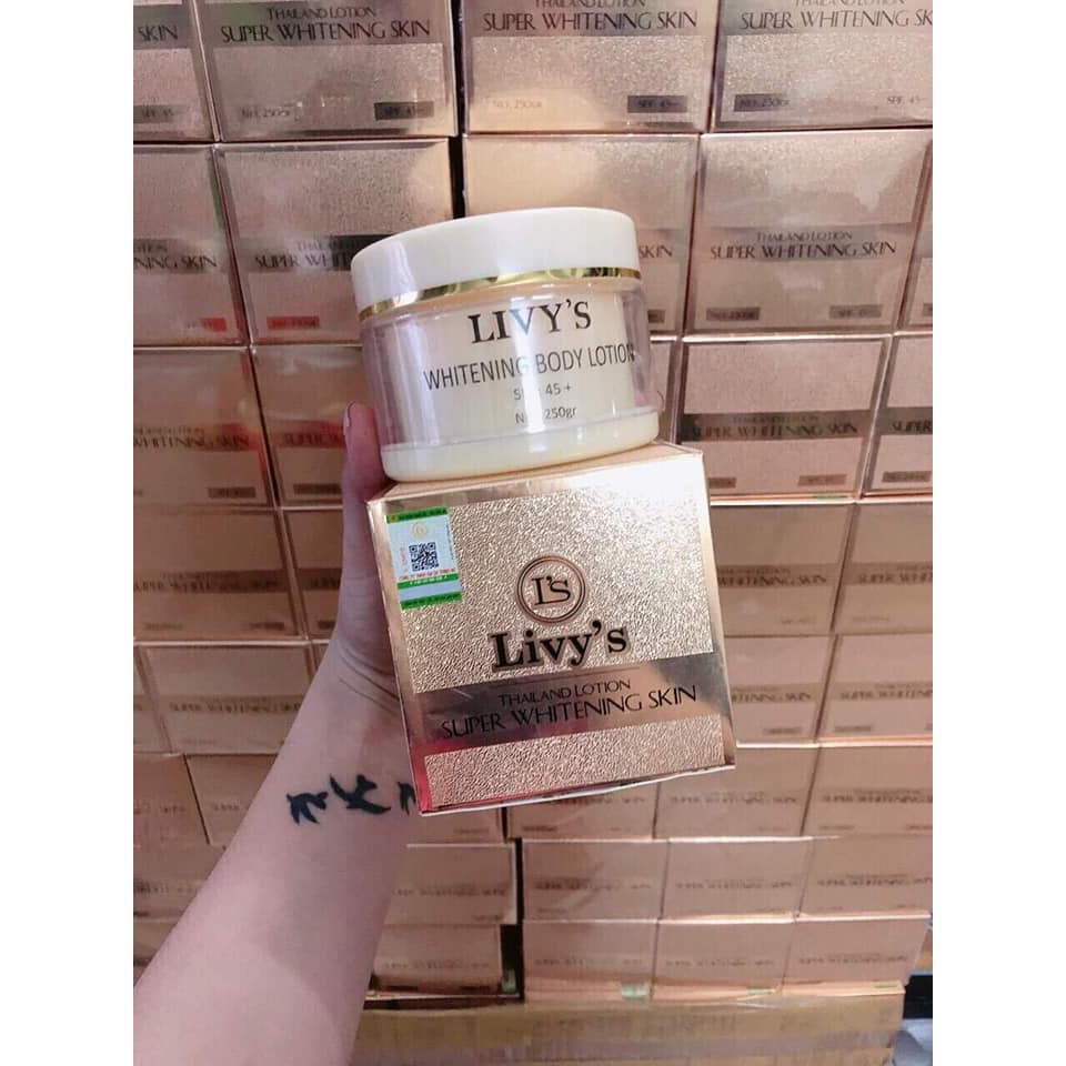 Kem body livy's trắng da chống nắng