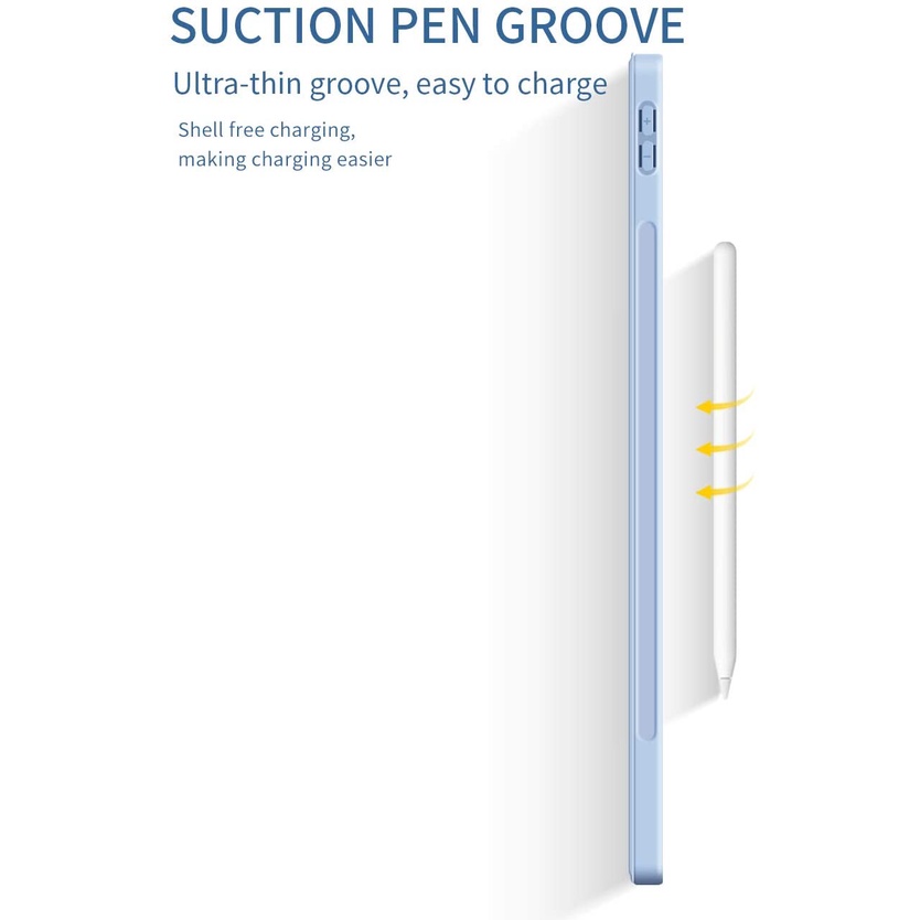 Ốp Máy Tính Bảng Có Khay Đựng Bút Cho 2021 iPad PRO 12.9 2020 PRO 12.9 inch A2229 A2233 A2232 A2069 A2378 A2461 A2379 A2462