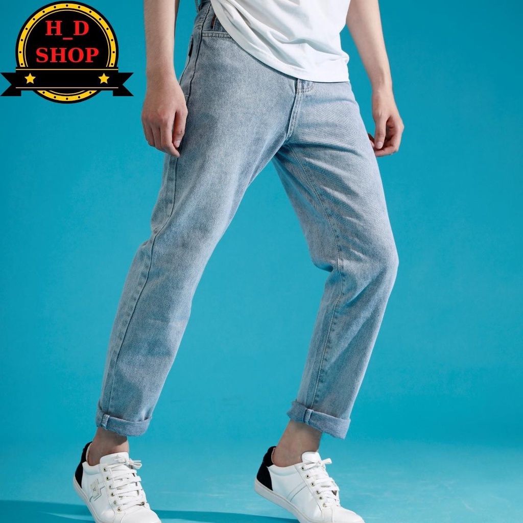 Quần jean baggy cao cấp - quần kaki nam dáng ông suông đơn giản thiết kế hiện đại hàng nhập Quảng Châu