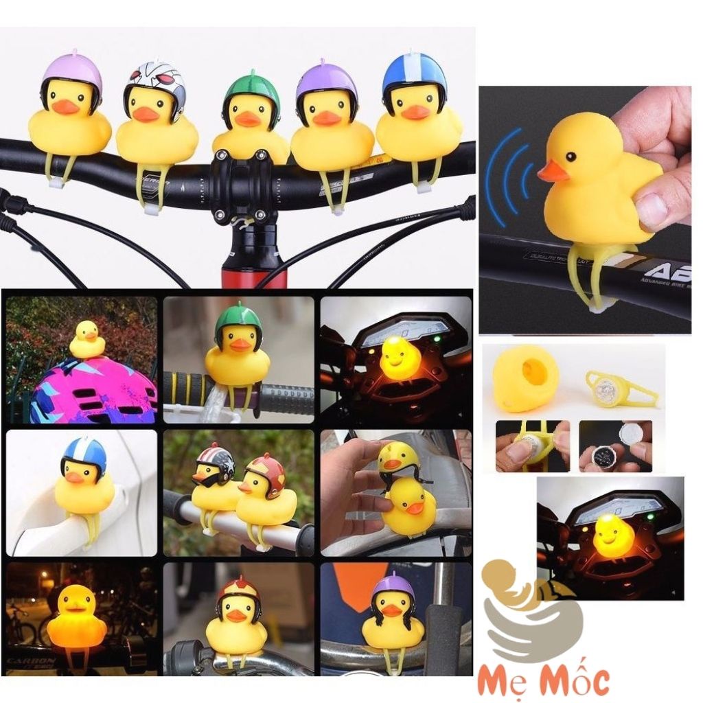 Vịt Đội Mũ Bảo Hiểm, Vịt Vàng Gắn Xe Shop Mẹ Mốc Đồ Chơi Trẻ Em Người Lớn Đều Chơi Được ,VBH