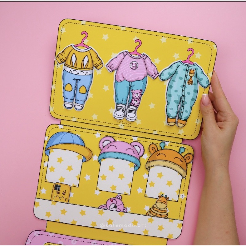 Búp bê giấy em bé búp bê giấy siêu xinh